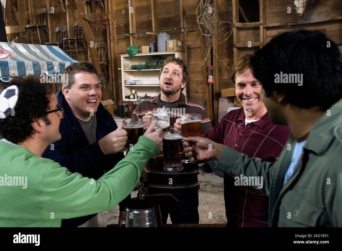 STEVE LEMME, Kevin Heffernan, PAUL SOTER, ERIK STOLHANSKE, JAY CHANDRASEKHAR, BEERFEST, 2006 Foto Stock