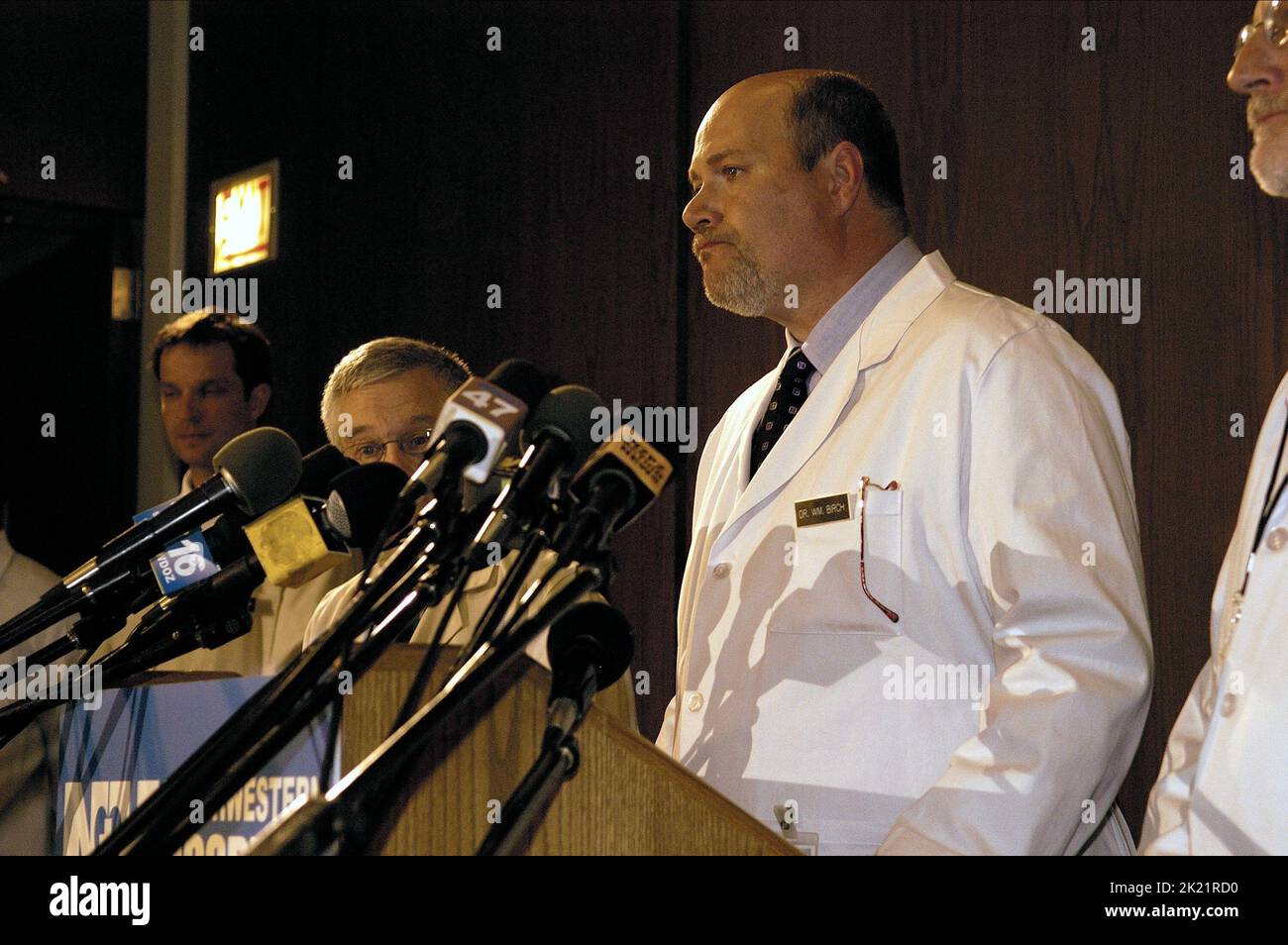 Ospedale conferenza stampa, la morte di un presidente, 2006 Foto Stock