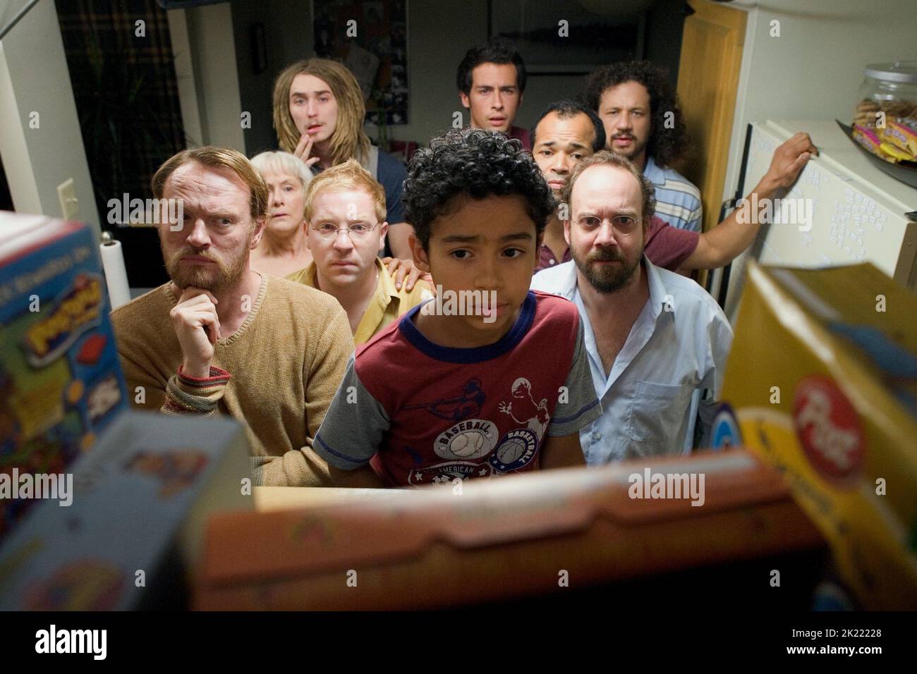 HARRIS,HURT,MONOHON,COHN,GRAY-CABEY,BOYD,WRIGHT,GIAMATTI,REITMAN, LADY IN THE WATER, 2006 Foto Stock