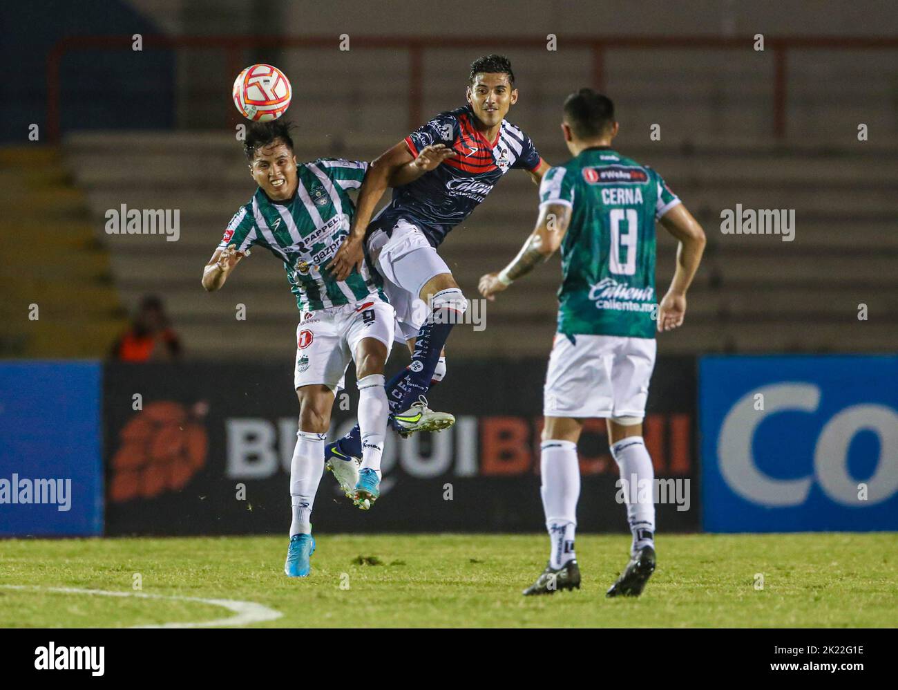 HERMOSILLO MEXICO SETTEMBRE 14: Cimarrones de sonora vs Club Deportivo Tapatío, durante la partita di calcio nel 12th° round del tourn di apertura Foto Stock