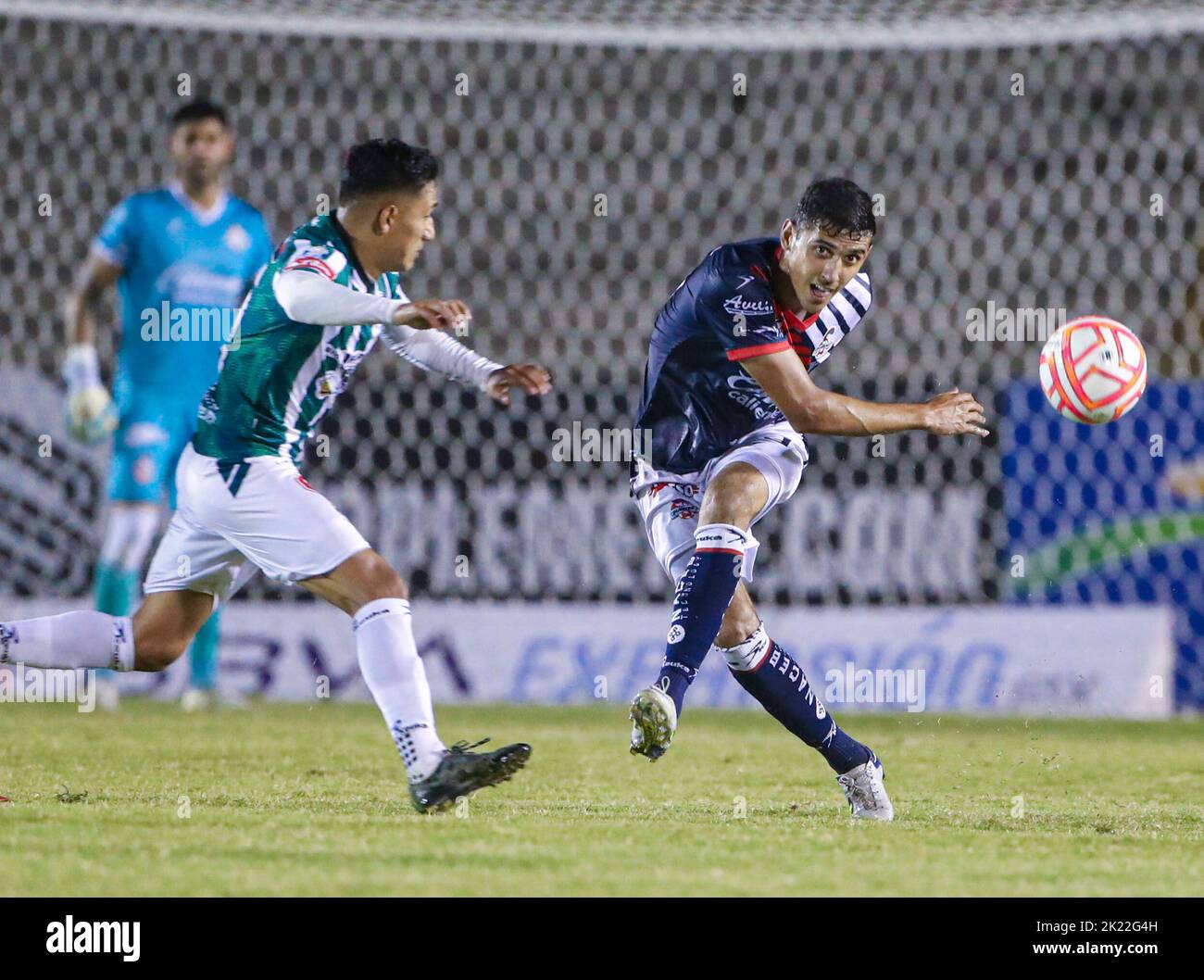 HERMOSILLO MEXICO SETTEMBRE 14: Cimarrones de sonora vs Club Deportivo Tapatío, durante la partita di calcio nel 12th° round del tourn di apertura Foto Stock