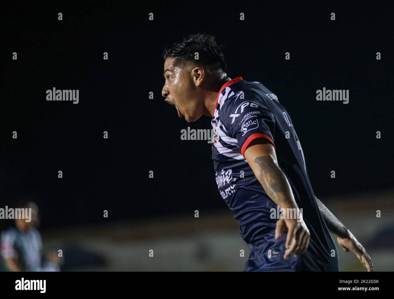 HERMOSILLO MEXICO SETTEMBRE 14: Cimarrones de sonora vs Club Deportivo Tapatío, durante la partita di calcio nel 12th° round del tourn di apertura Foto Stock