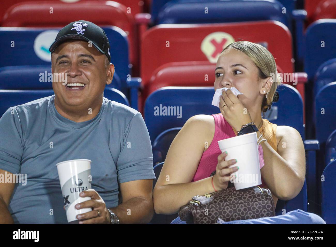 HERMOSILLO MEXICO SETTEMBRE 14: Cimarrones de sonora vs Club Deportivo Tapatío, durante la partita di calcio nel 12th° round del tourn di apertura Foto Stock