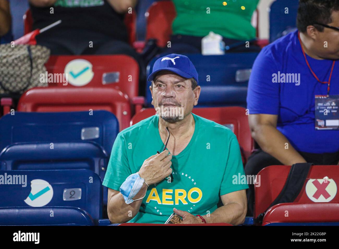 HERMOSILLO MEXICO SETTEMBRE 14: Cimarrones de sonora vs Club Deportivo Tapatío, durante la partita di calcio nel 12th° round del tourn di apertura Foto Stock