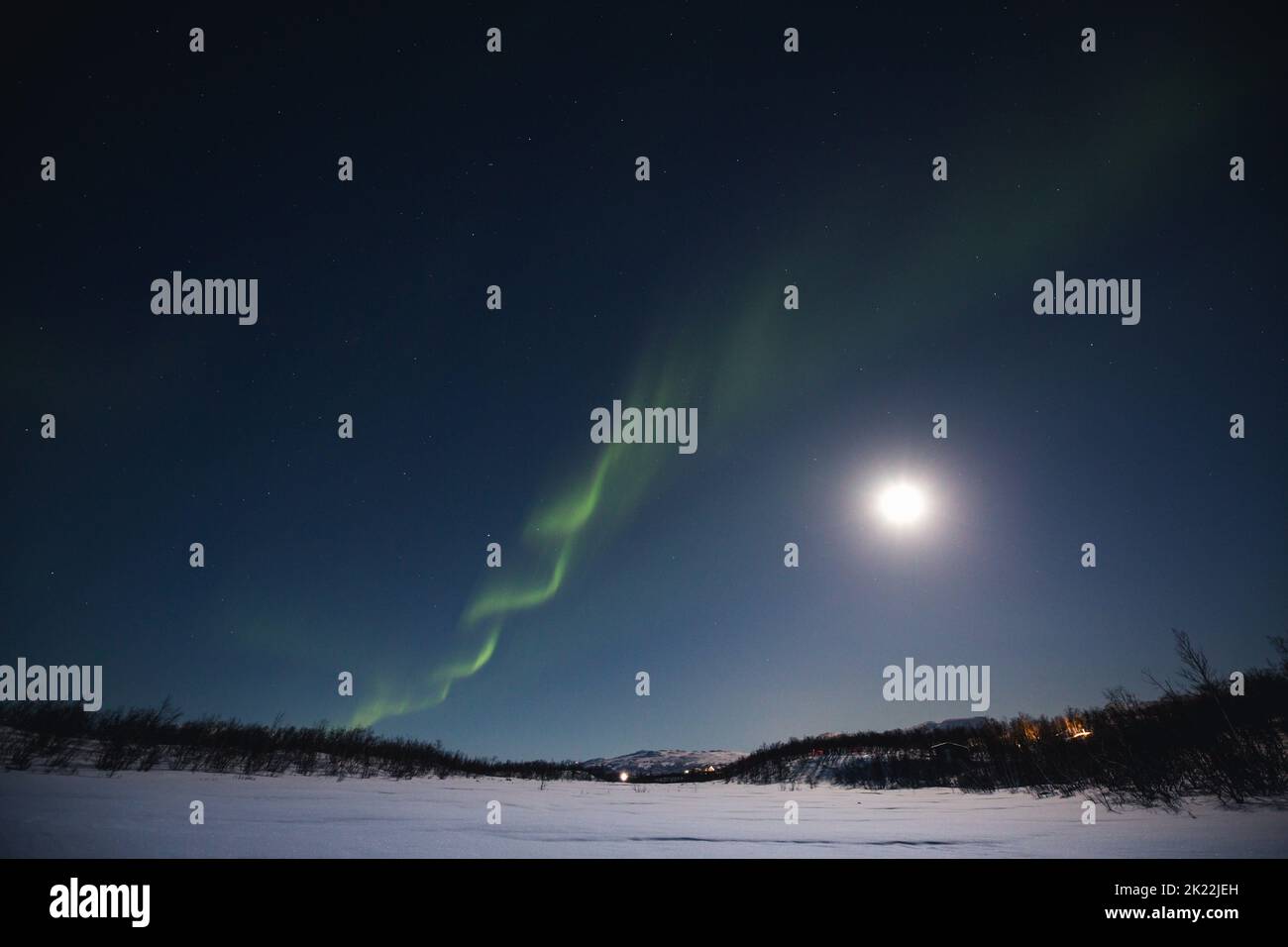 Aurora boreale in Svezia Foto Stock