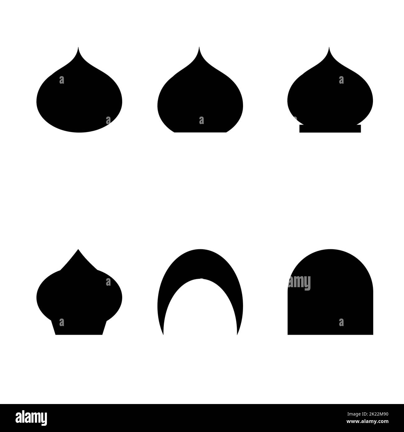 disegno vettoriale della moschea cubana per esigenze di grafica Foto Stock