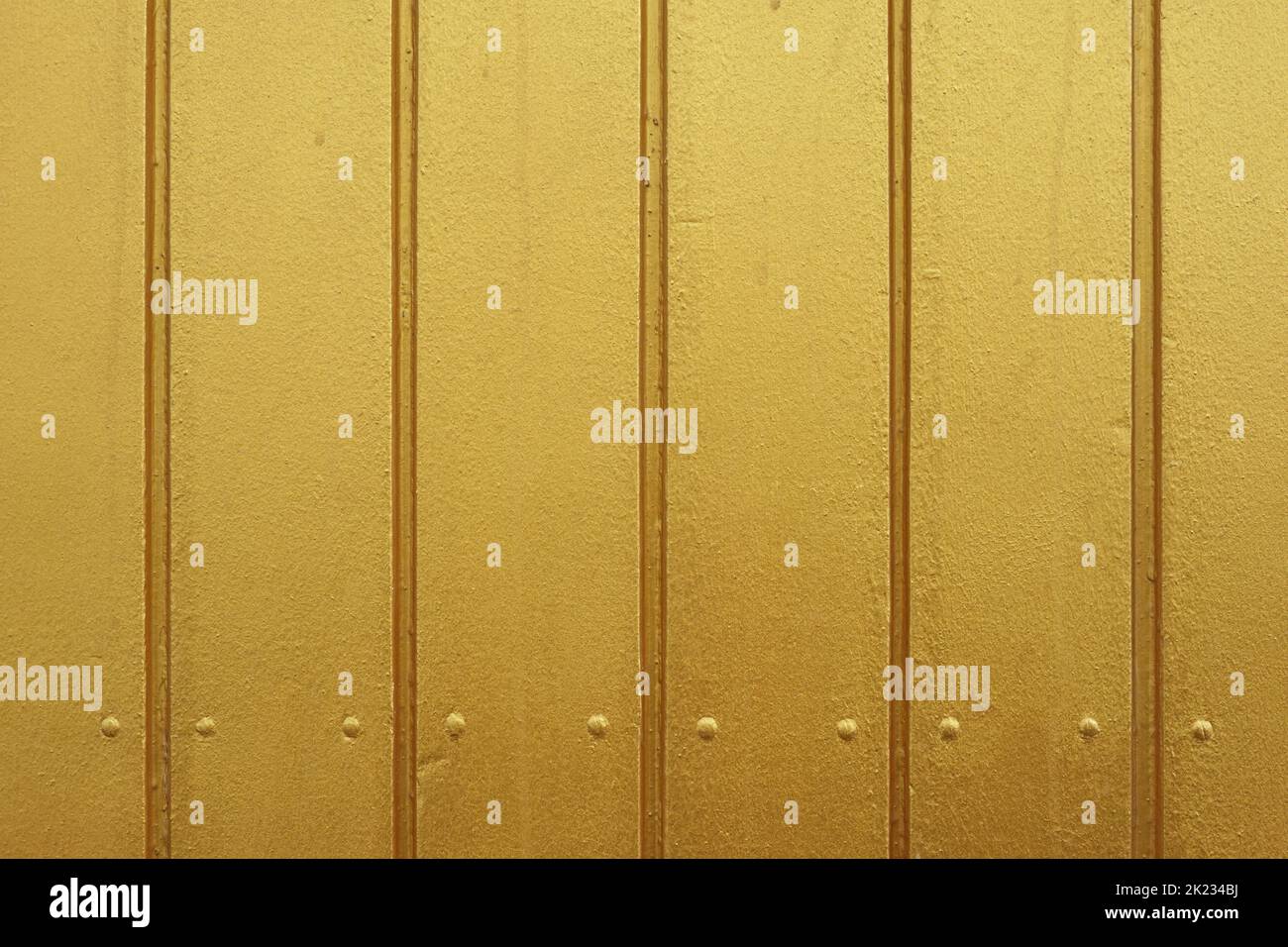 vernice oro legno pannelli o legno di rivestimento sfondo Foto Stock