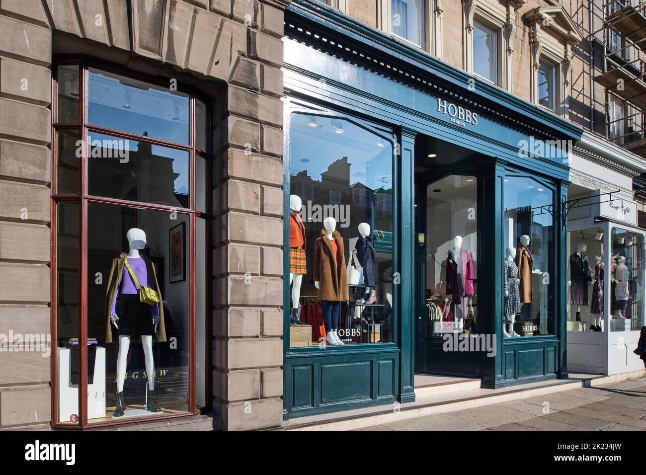 Edimburgo Scozia, Regno Unito 21 settembre 2022. Vista generale di Hobbs su George Street. Credit sst/alamy live news Foto Stock