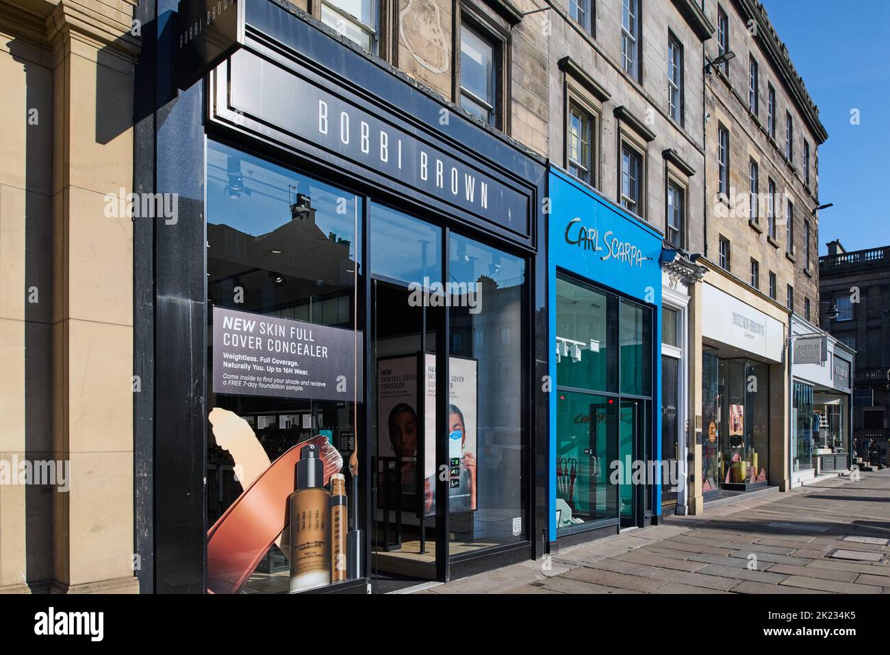 Edimburgo Scozia, Regno Unito 21 settembre 2022. Vista generale di Bobbi Brown su George Street. Credit sst/alamy live news Foto Stock