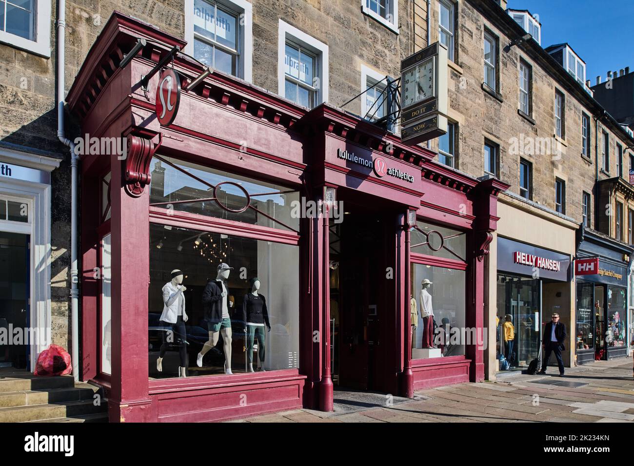 Edimburgo Scozia, Regno Unito 21 settembre 2022. Vista generale di Lululemon Athletic su George Street. Credit sst/alamy live news Foto Stock