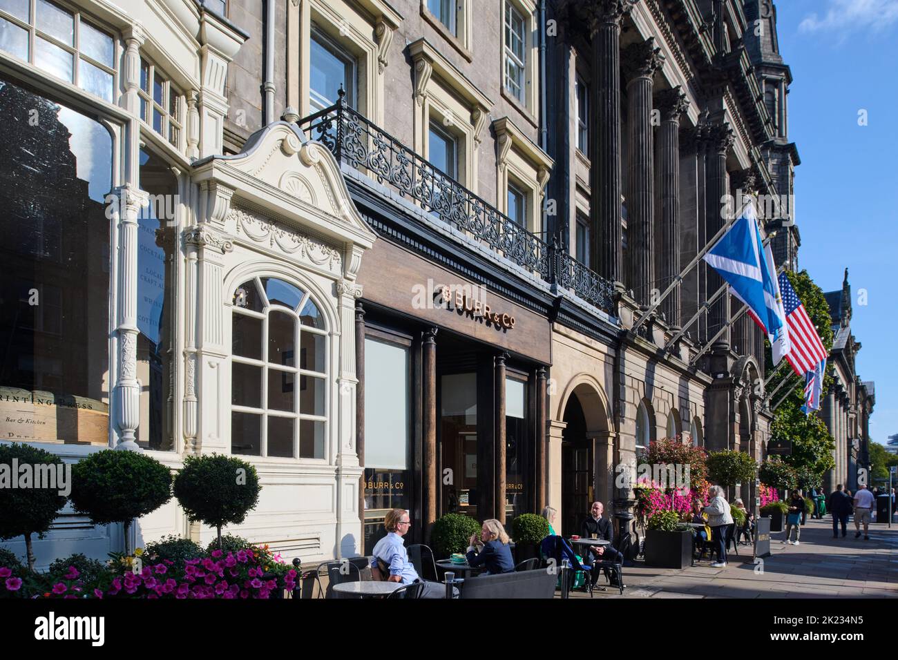 Edimburgo Scozia, Regno Unito 21 settembre 2022. Vista generale di Burr and Co, George Street. Credit sst/alamy live news Foto Stock