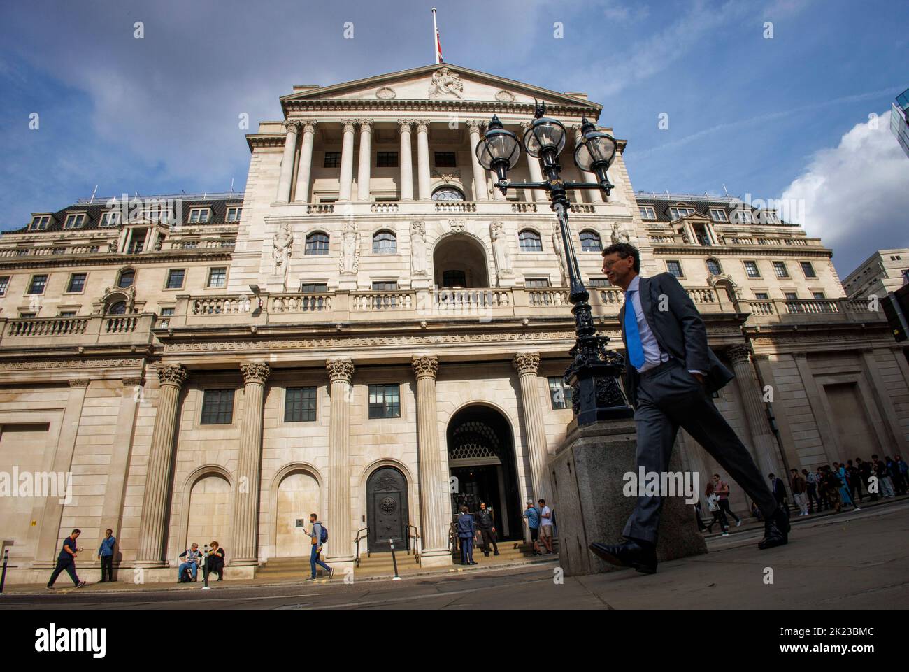 Londra, Regno Unito. 22nd Set, 2022. La Banca d'Inghilterra alza il tasso d'interesse dal 1,75% al 2,25%. Questo è il più alto che sia stato dal 2008. Credit: Karl Black/Alamy Live News Foto Stock