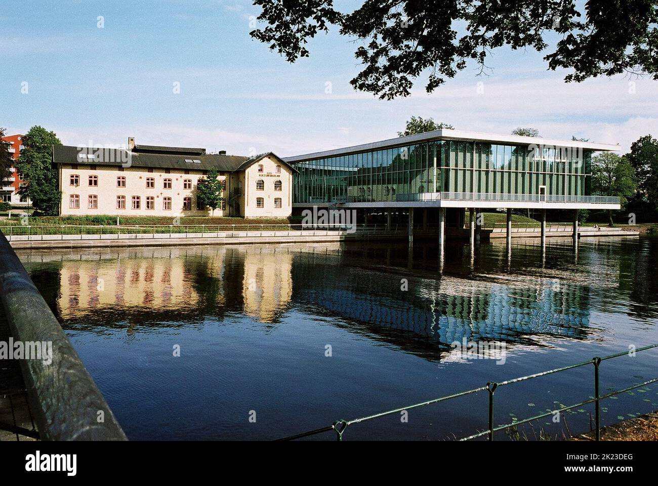 HALMSTAD Halland exterišr Stadsbiblioteket 2012 dia 20681 Foto Stock