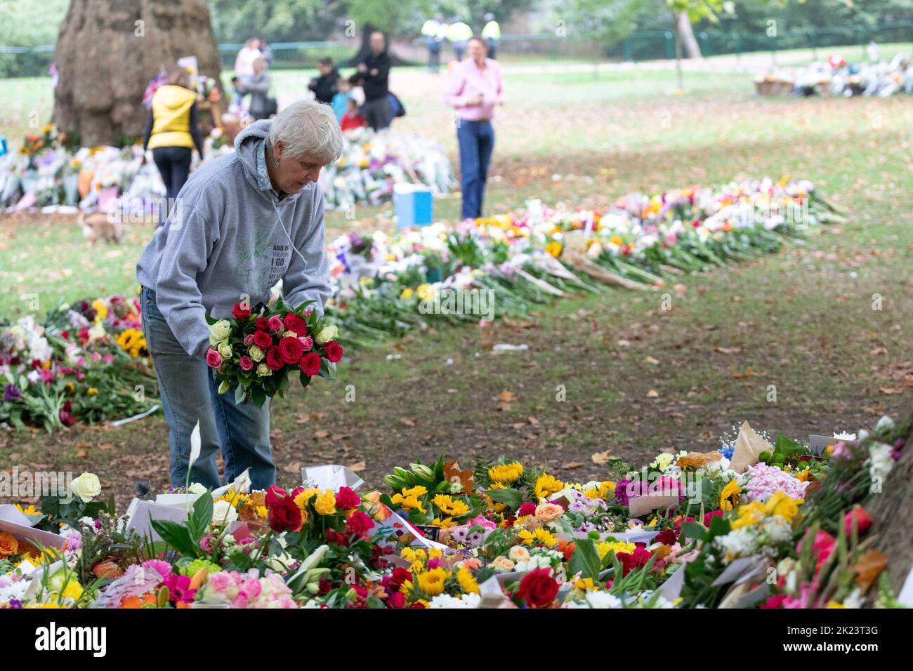 La nazione continua a piangere per la perdita della Regina Elisabetta II di giovedì. Immagine scattata il 11th settembre 2022. © Belinda Jiao jiao.bilin@gmail.com 0 Foto Stock