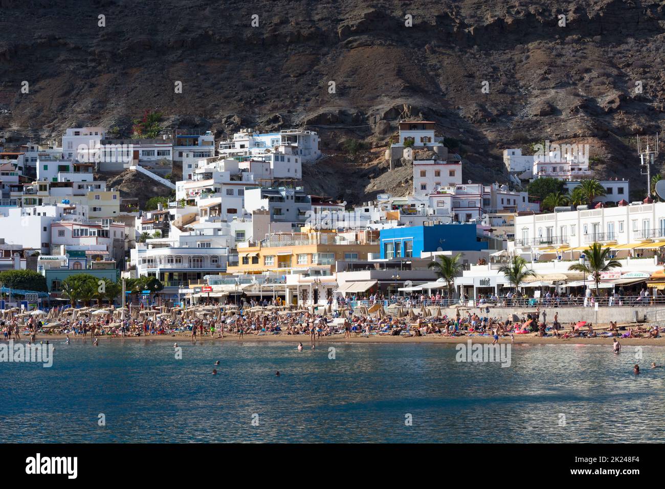 CRAN CANARIA, PUERTO DE MOGAN - 15 NOVEMBRE 2019: Cran Canaria, Puerto de Mogan, Spagna - 15 novembre 2019: Foto Stock