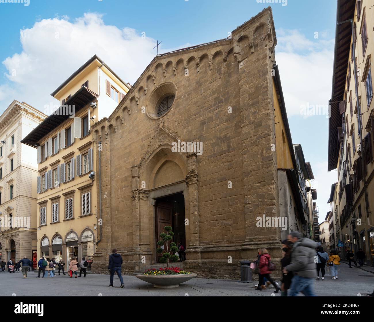 Firenze, Italia. Gennaio 2022. Vista esterna della Chiesa e Museo di Orsanmichele nel centro storico della città Foto Stock