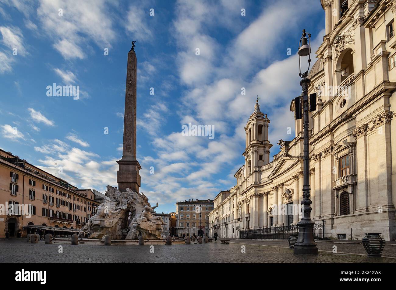 Piazza Navona con la Fontana dei quattro fiumi (Fontana dei quattro ...