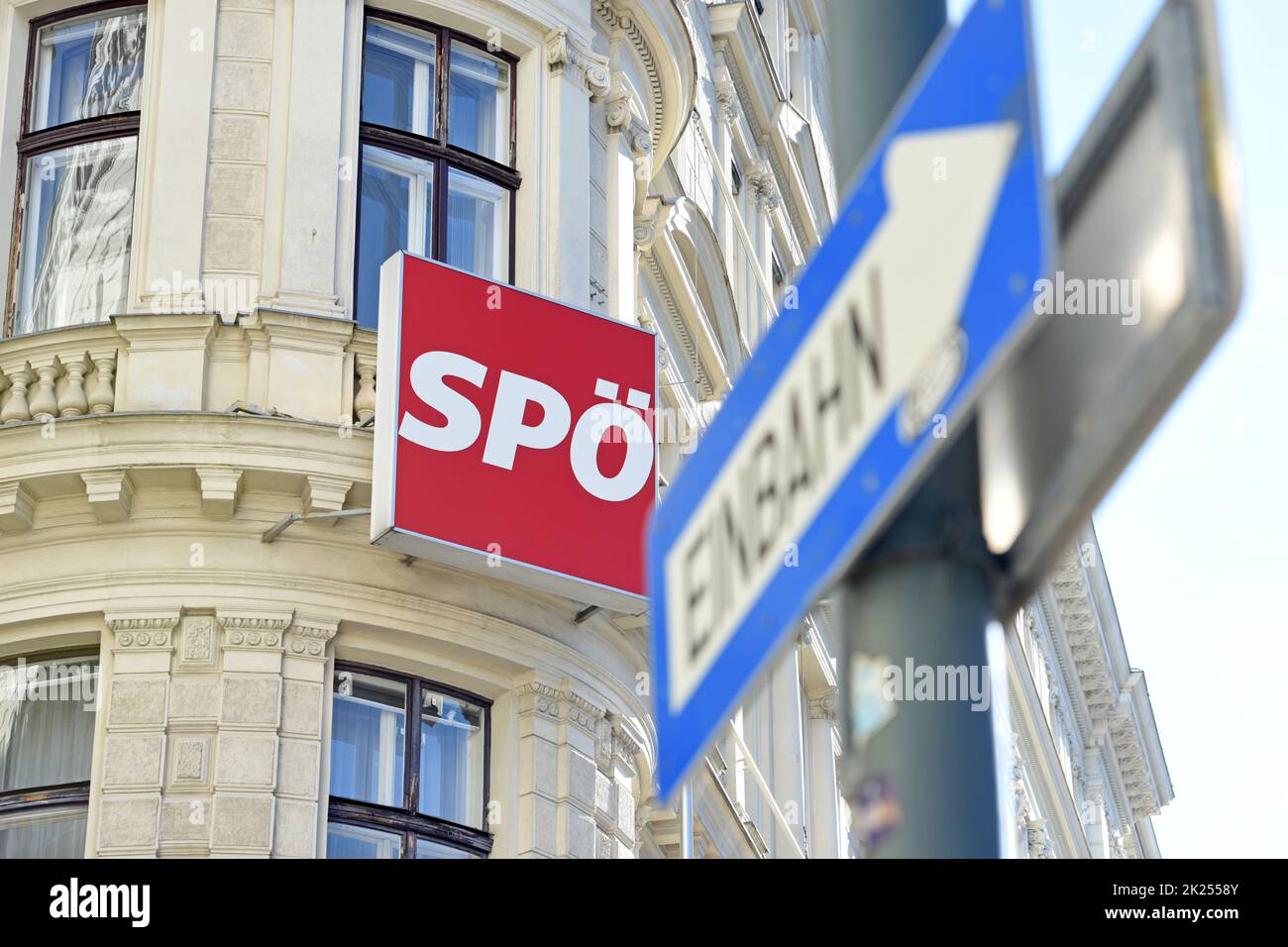Zentrale der Sozialdemokratischen Partei Österreichs (SPÖ) in der Löwelstraße a Vienna - sede del Partito socialdemocratico d'Austria (SPÖ) o Foto Stock