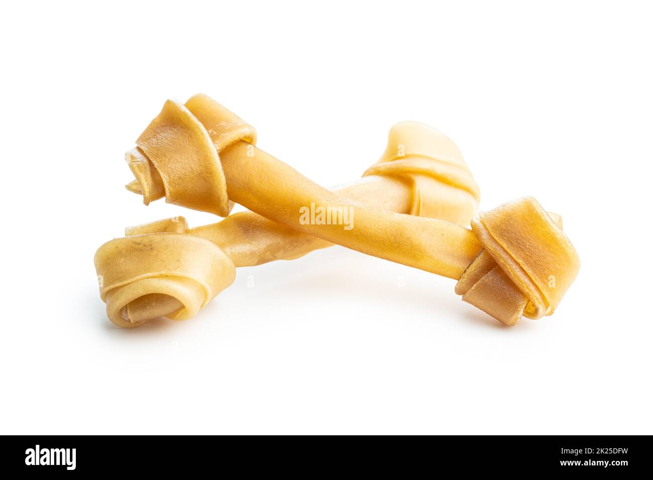 Delicatezza per cani. Osso da masticare per cane Foto Stock