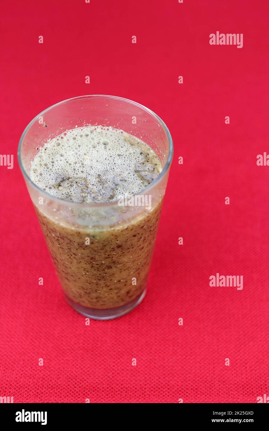 Frullato di semi misti di Papaya, polpa di Papaya e acqua Foto Stock