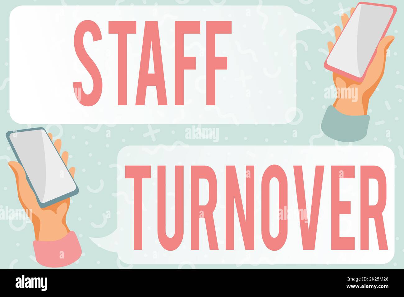 Didascalia di testo che presenta il turnover del personale. Idea di business la percentuale di lavoratori che ha sostituito con nuovi dipendenti Abstract digitando articoli scientifici, la creazione e la pubblicazione di lavoro on-line Foto Stock