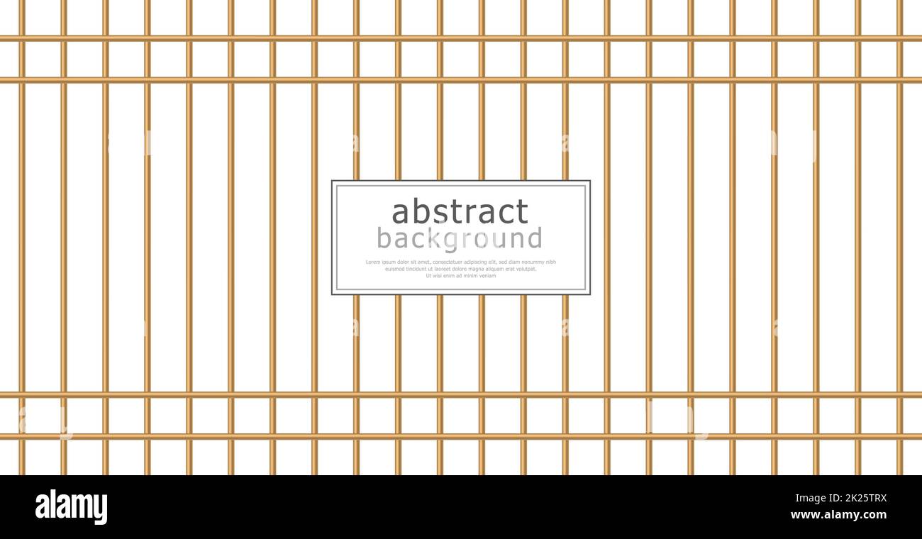 Moderna cartolina astratta di lusso per affari o presentazione con linee dorate su sfondo bianco - Vector Foto Stock