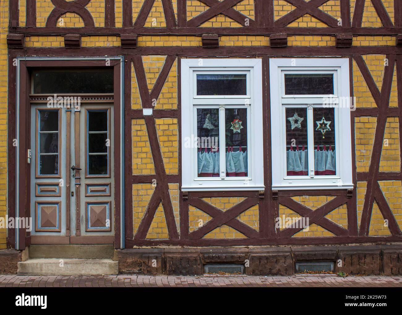 Casa pittoresca a Witzenhausen, nella valle di Werra, in Germania Foto Stock