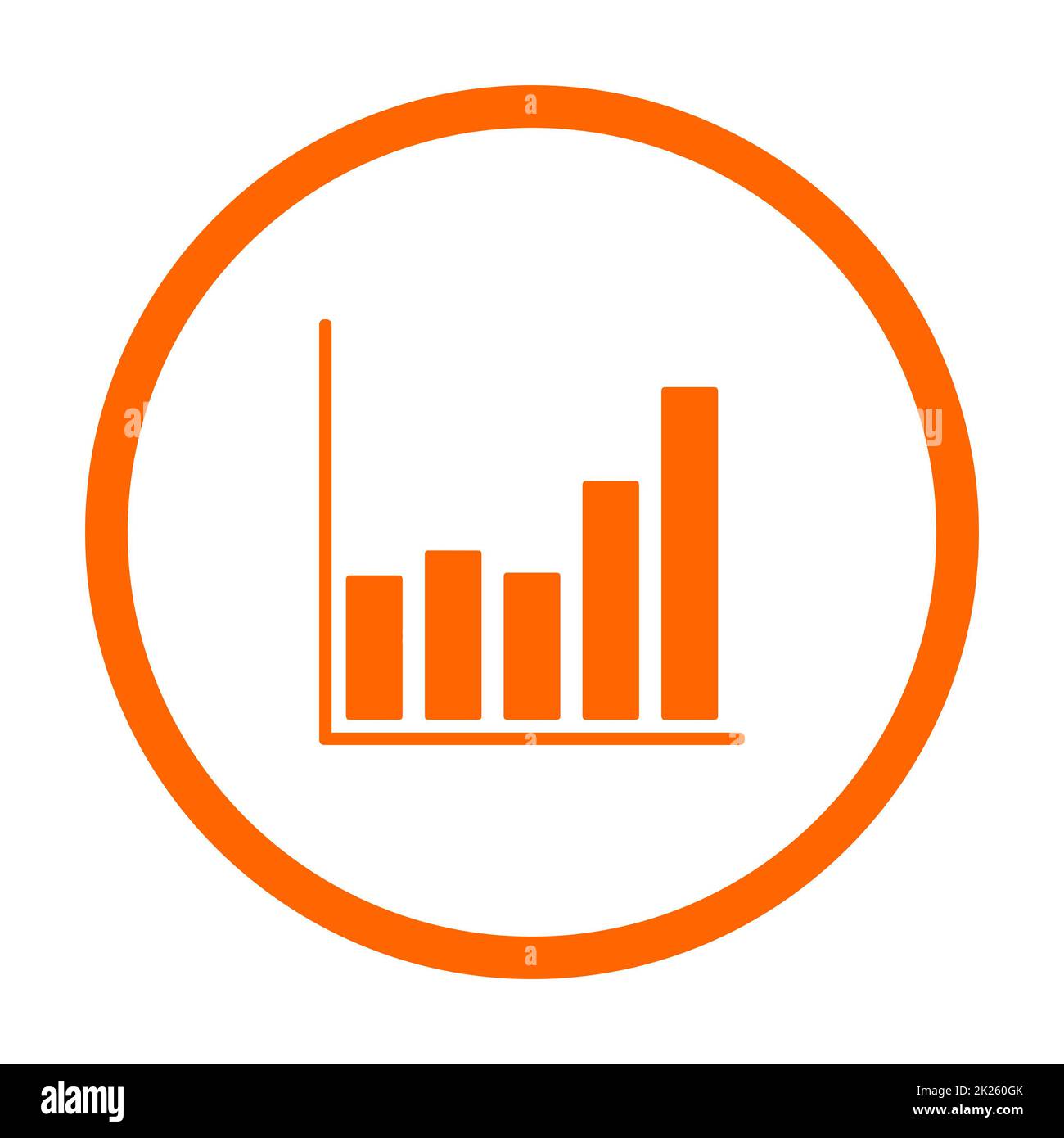 Grafico e cerchio Foto Stock