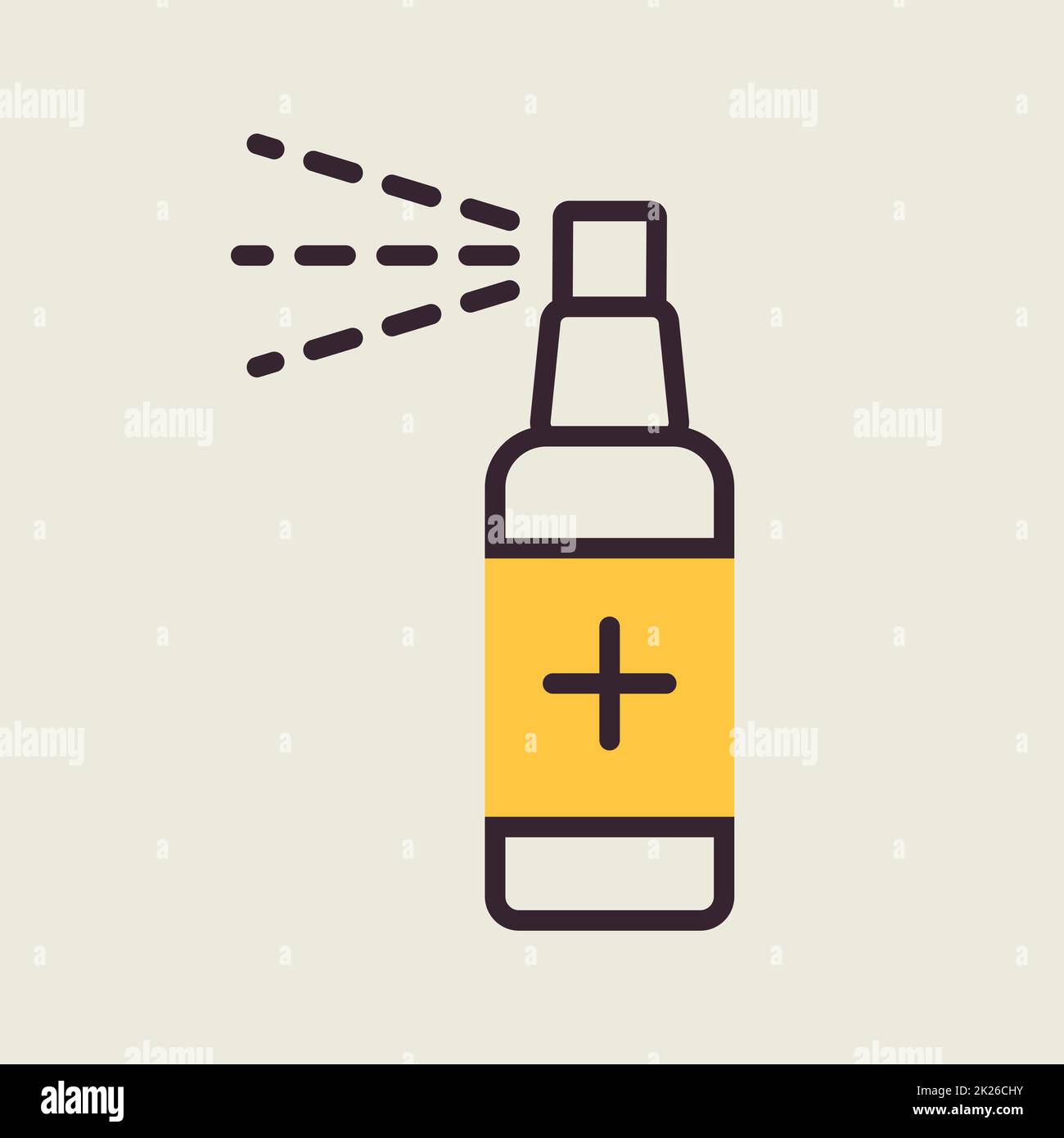 Disinfettante spray antibatterico, disinfettante per le mani Foto Stock