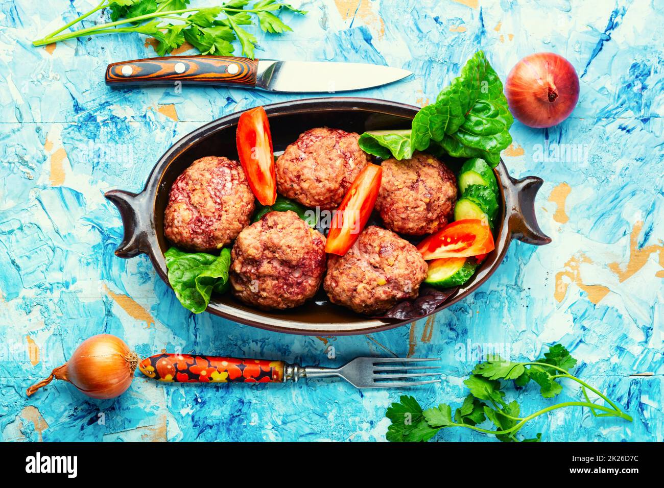 Polpette al vapore fatte in casa Foto Stock
