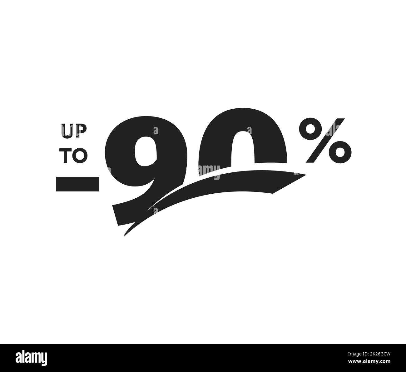 simbolo di sconto. Adesivo promozione commerciale. Etichetta vendita stagione calda, icona buono vacanza. Modello per volantino promozionale, design del banner, poster. illustrazione. Foto Stock