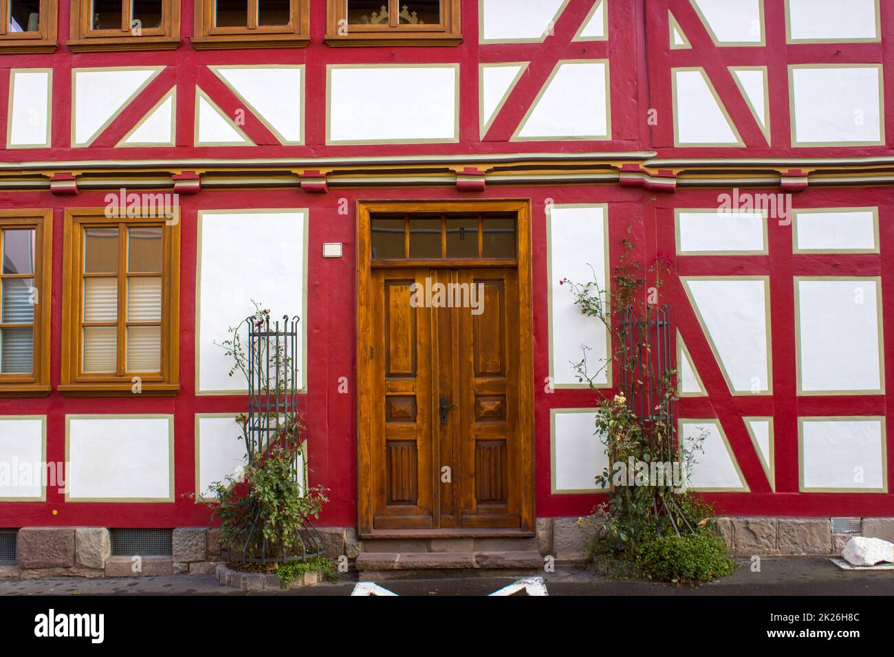 Casa pittoresca a Witzenhausen, nella valle di Werra, in Germania Foto Stock