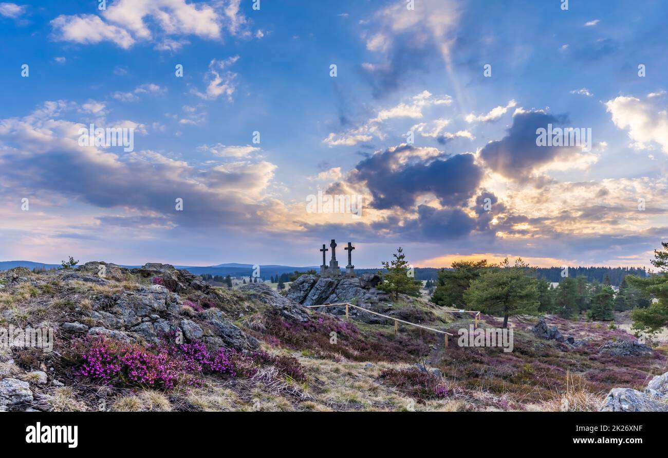 Krizky National Natural Monument, Boemia Occidentale, Repubblica Ceca Foto Stock