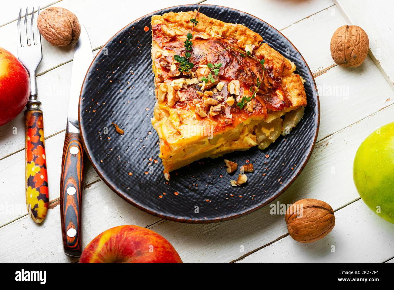 Crostata di Apple, spazio copia Foto Stock