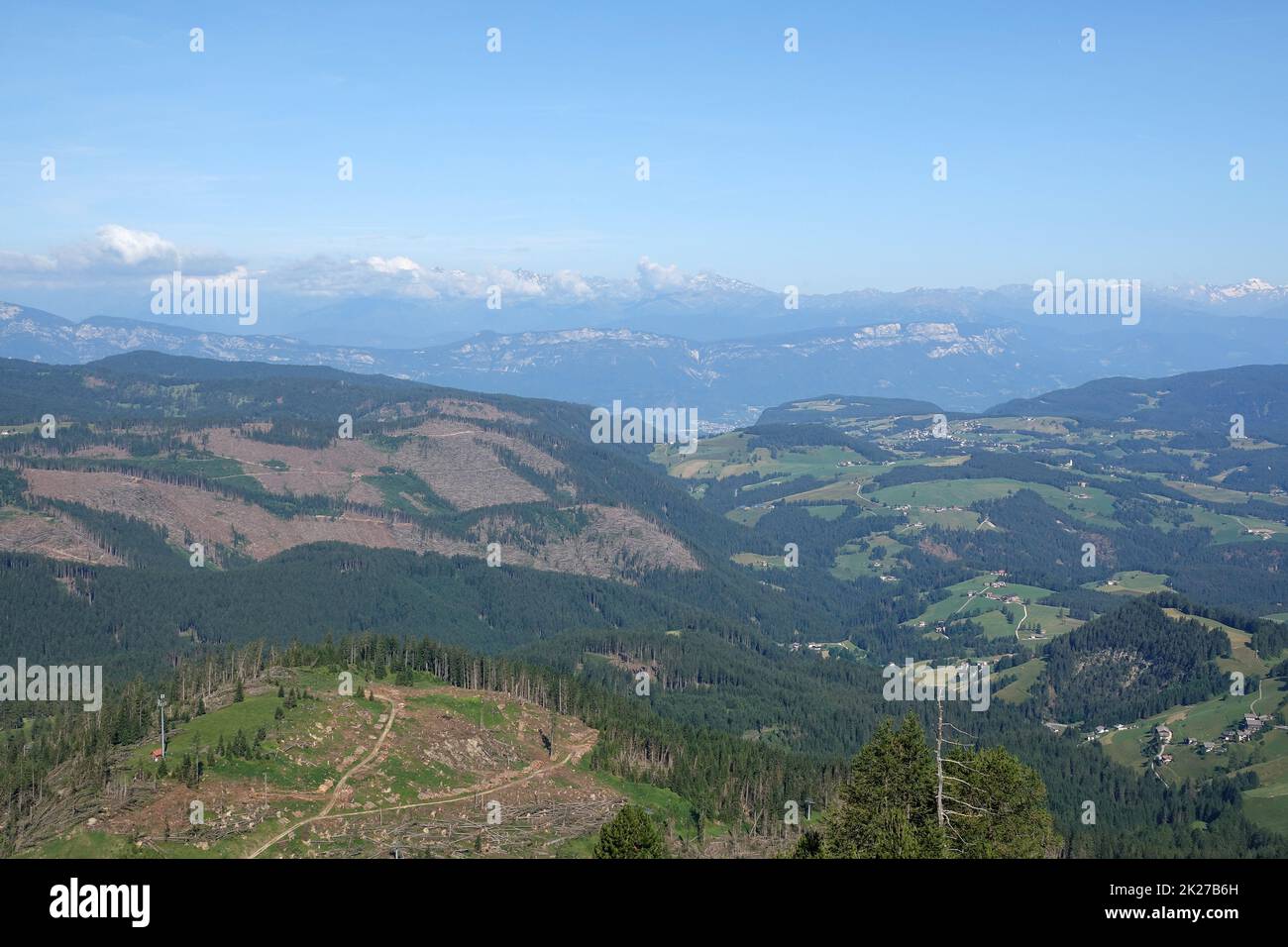 Landschaft bei Obereggen Foto Stock