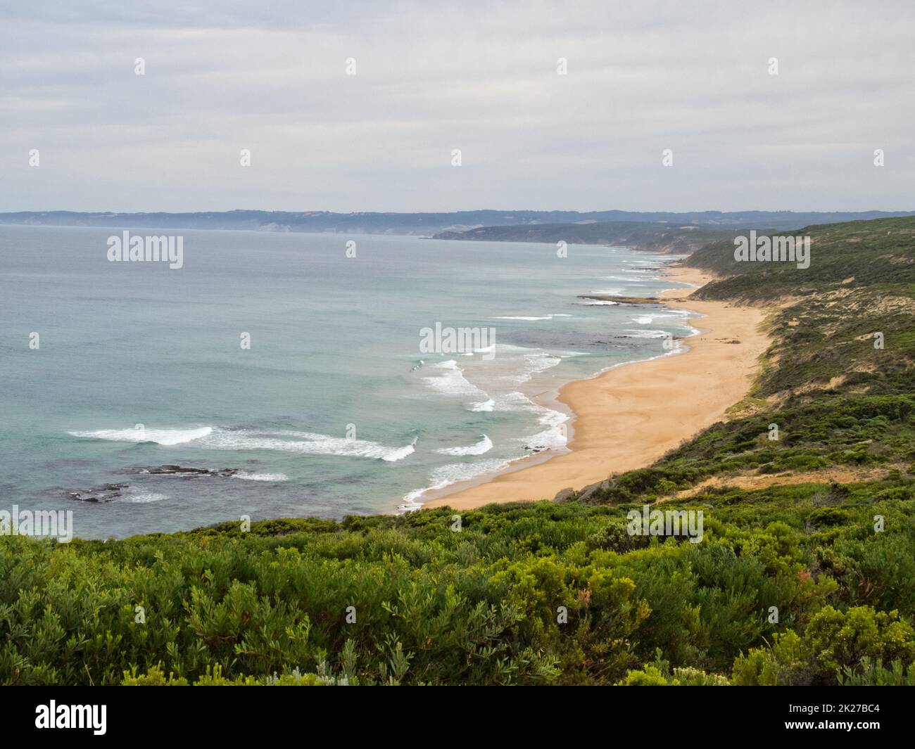 Spiaggia della stazione - punto Flinders Foto Stock