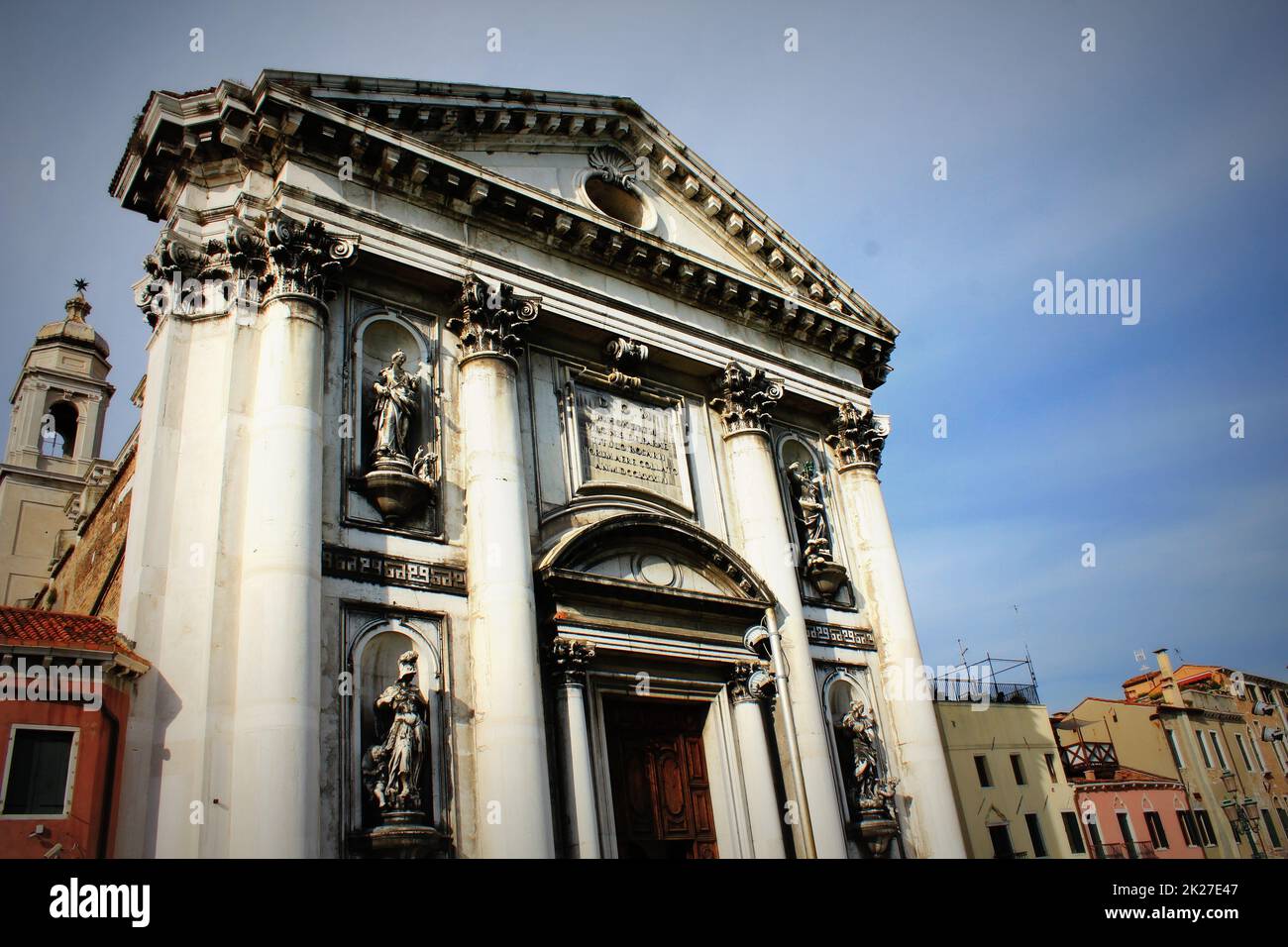 La Chiesa di I Gesuati Sta. Maria del Rosario alle Zattere a Venezia Foto Stock
