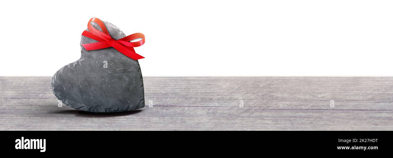 Buon San Valentino. Simbolo d'amore a forma di cuore. Foto Stock
