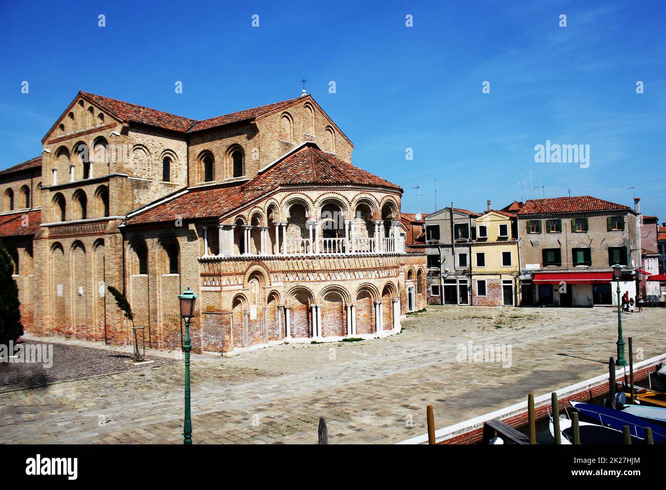 La Chiesa di Santa Maria e San Donato di Murano,Laguna Veneziana, Italia Foto Stock