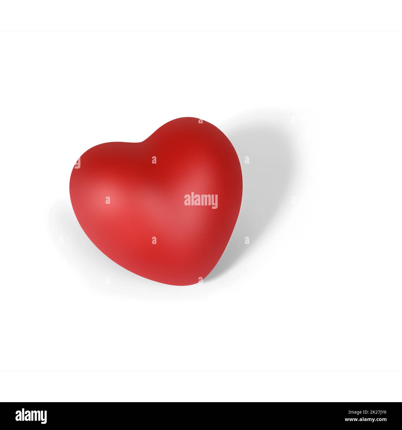 Buon San Valentino. Simbolo d'amore a forma di cuore. Foto Stock