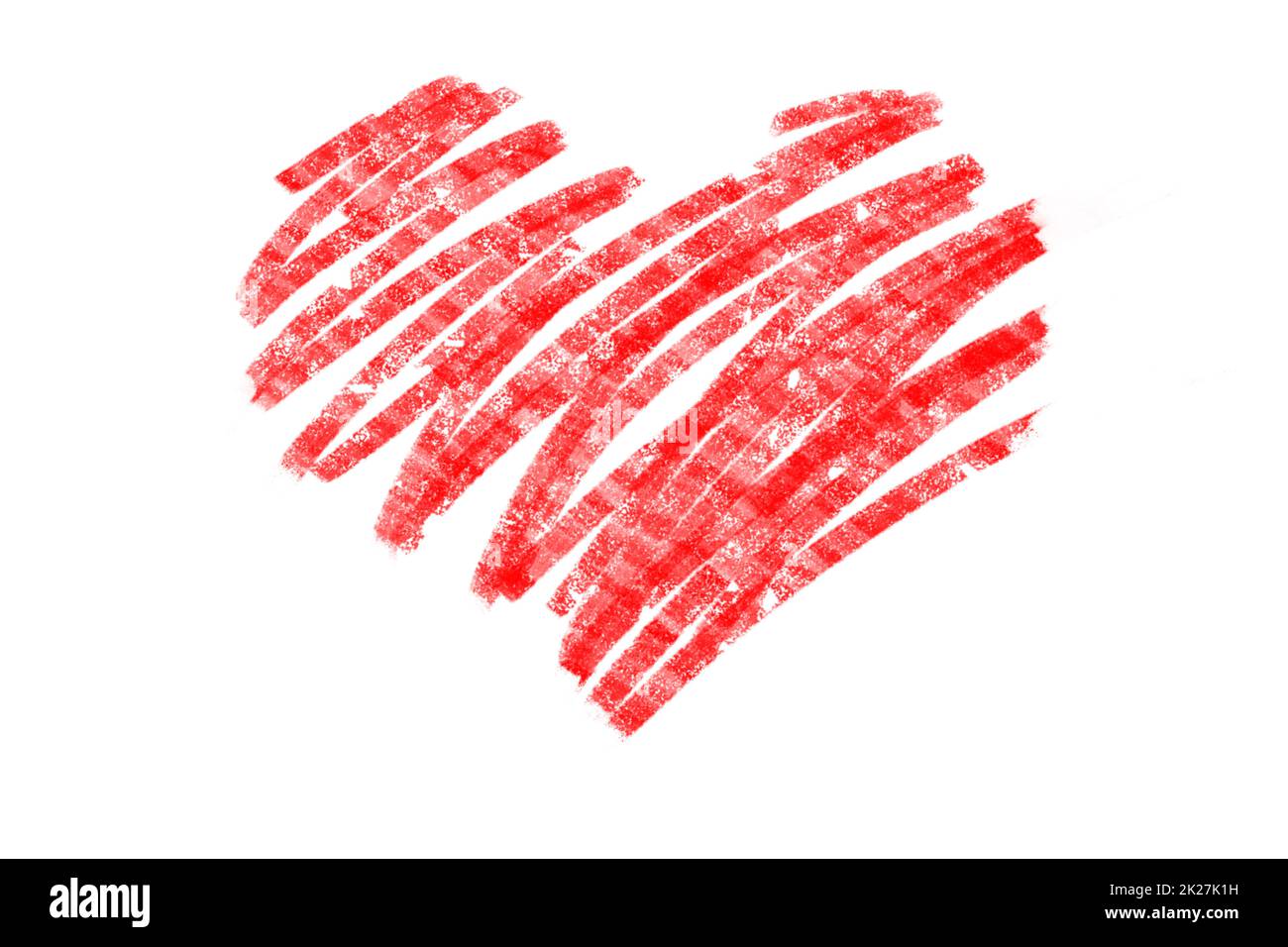 Buon San Valentino. Simbolo d'amore a forma di cuore. Foto Stock
