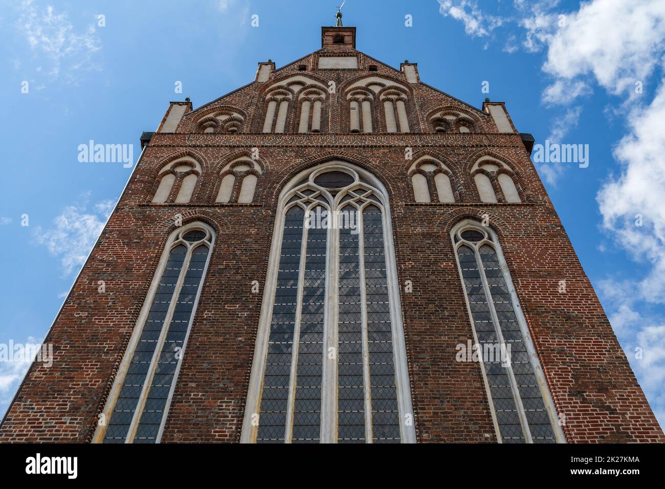 Chiesa evangelica di San Nicola. La chiesa principale e sede del vescovo della Chiesa evangelica Pomerania. Greifswald. Germania. Foto Stock