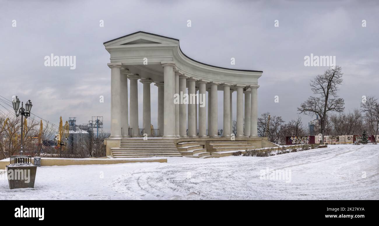 Colonnato del Palazzo Vorontsov a Odessa, Ucraina Foto Stock