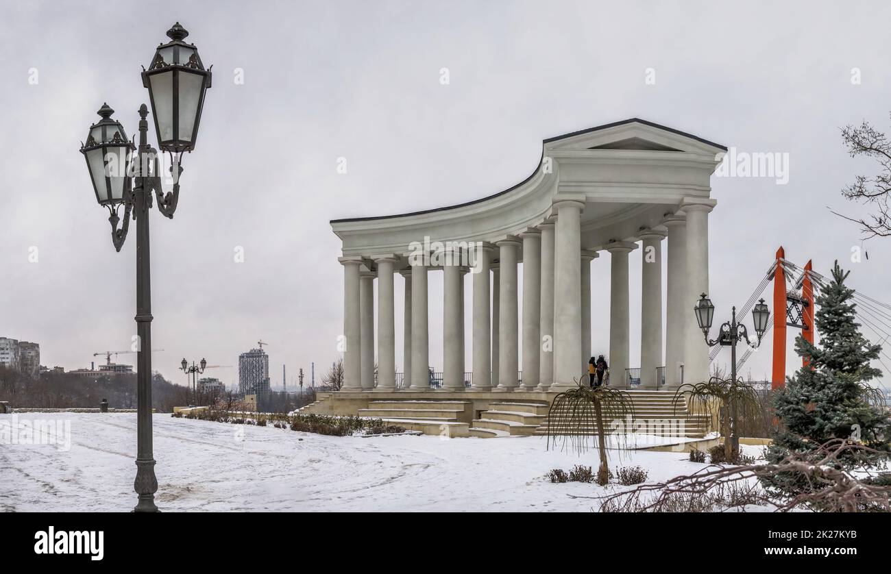 Colonnato del Palazzo Vorontsov a Odessa, Ucraina Foto Stock