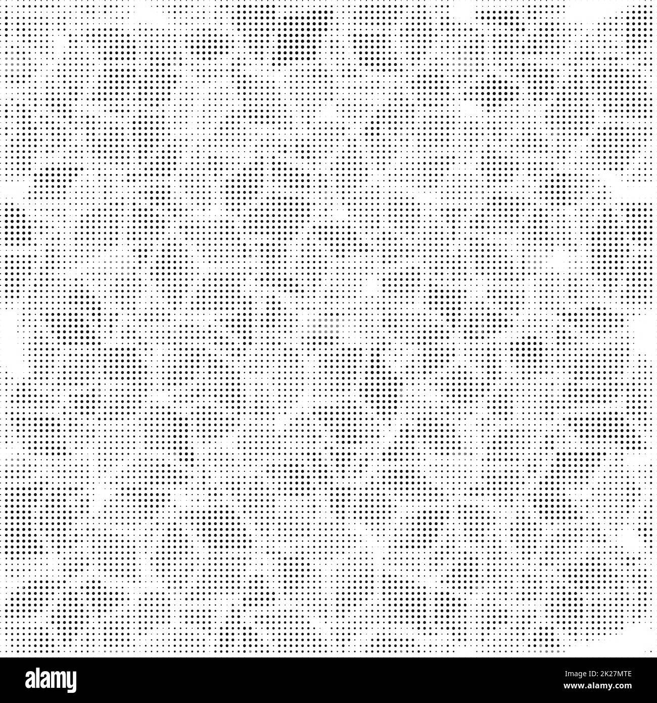 Modello di mezzi toni. Set di punti. Texture punteggiata su sfondo bianco. La sovrapposizione del modello di grunge. Distress Design lineare. Foto Stock