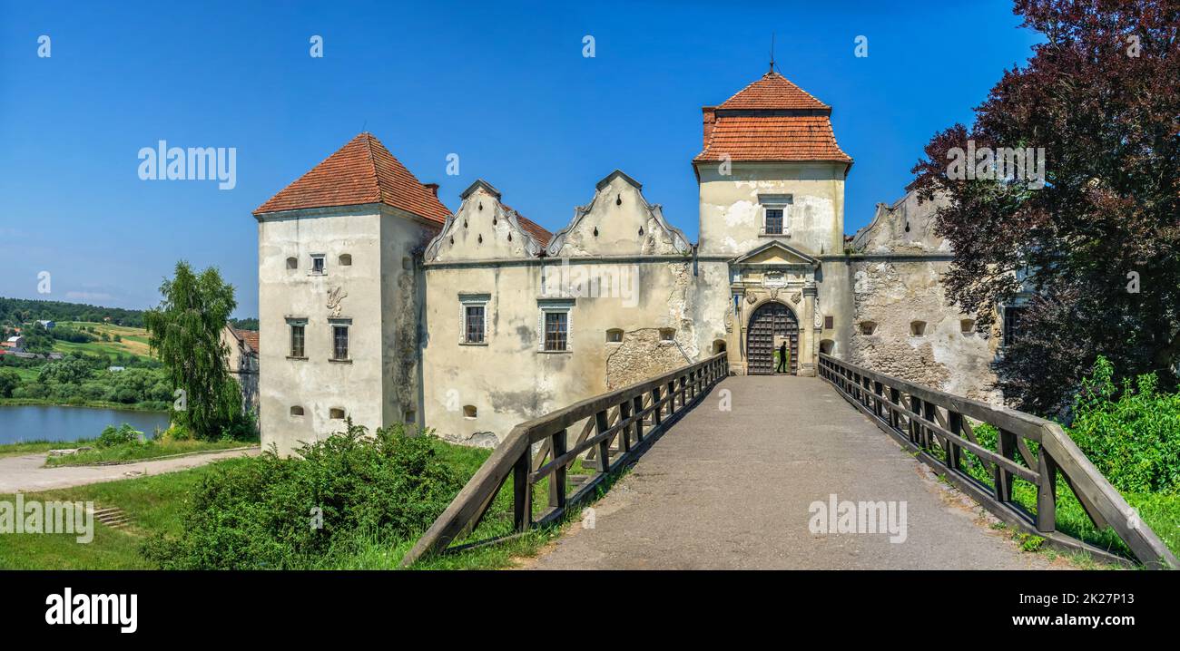 Castello di Svirzh nella regione di Lviv in Ucraina Foto Stock