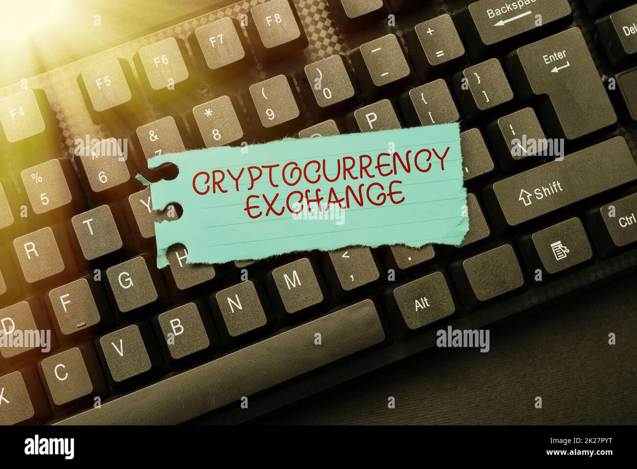 Segno che visualizza lo scambio di criptovalute. Word for Consenti al cliente di commerciare denaro digitale per altre risorse concetto di Word Processing Program Ideas, Logging Programming Updates Foto Stock