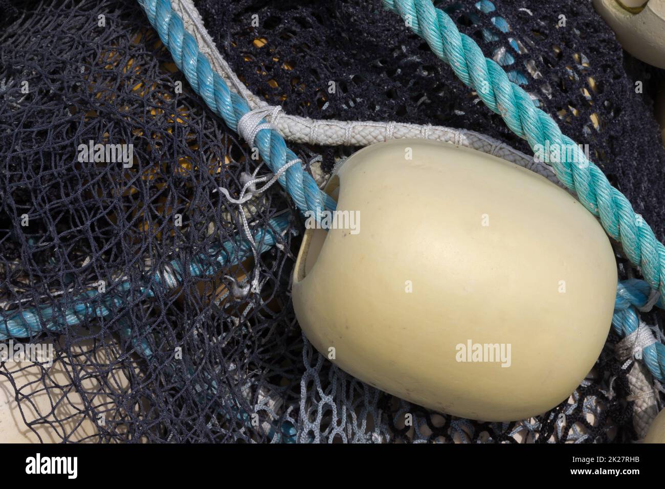 Dettaglio di una rete da pesca / pesca industriale Foto Stock
