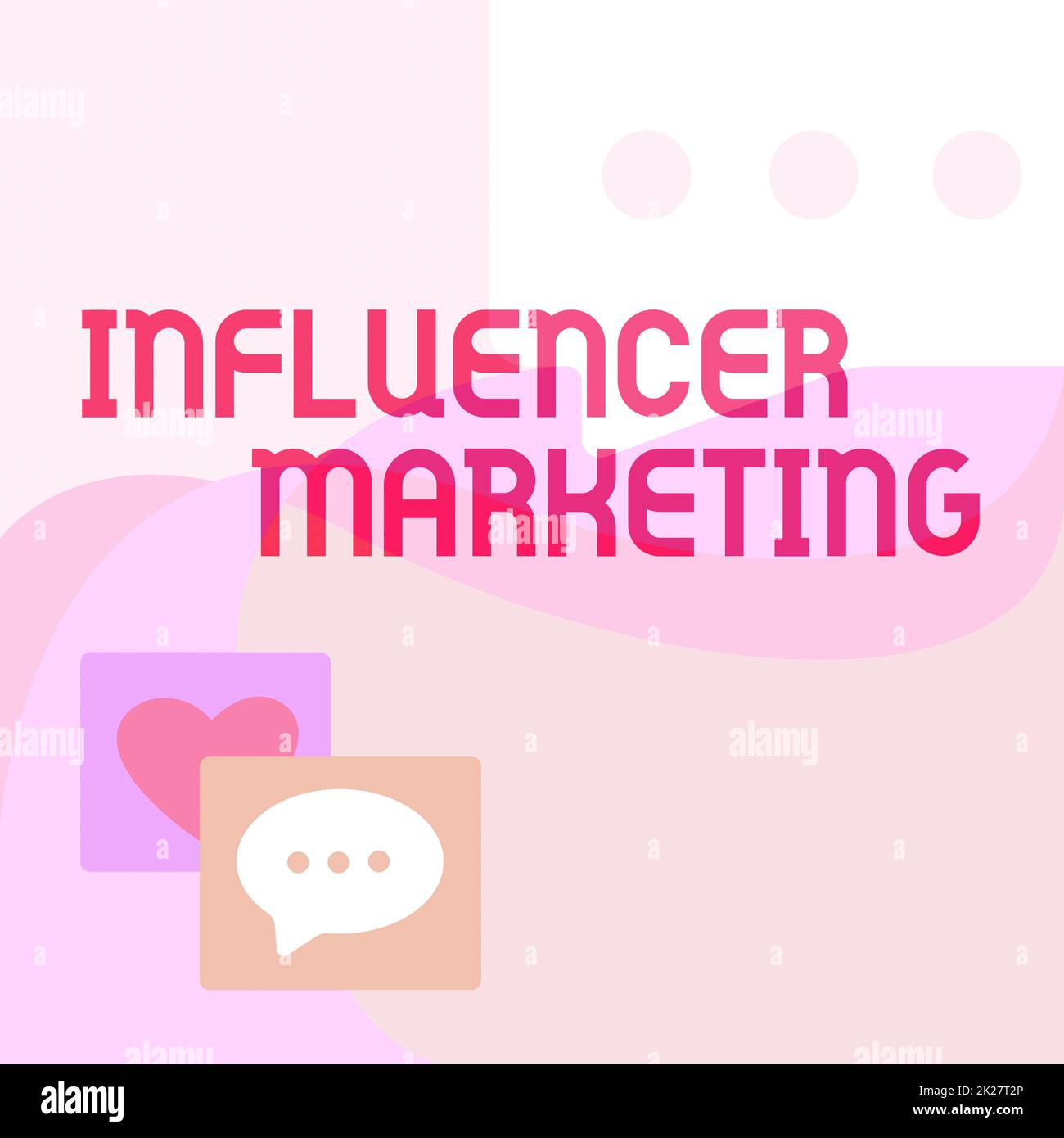 Ispirazione mostrando segno Influencer Marketing. Panoramica commerciale forma di commercio dei social media che coinvolge le approvazioni messaggio S disegno con le bolle di discorso con i simboli del cuore. Foto Stock