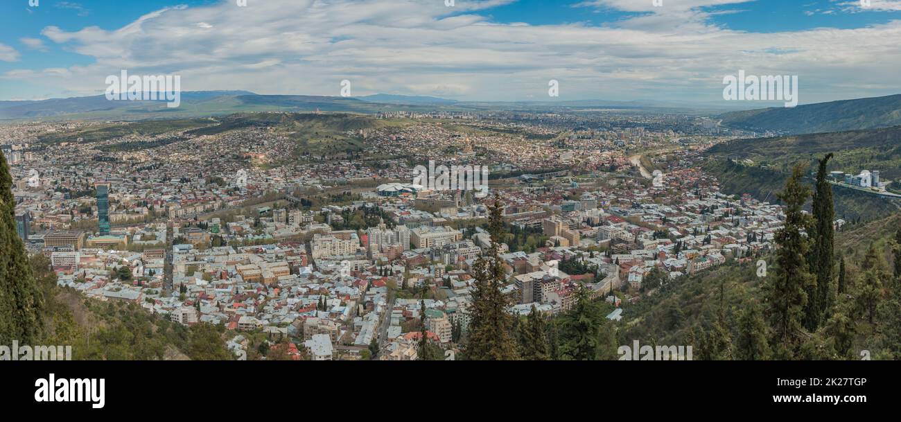 Tbilisi Panorama i Foto Stock